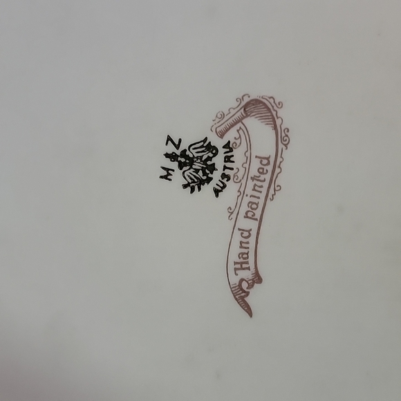 MZ Austria Vintage Flower Design Platter - Picture 5 of 5